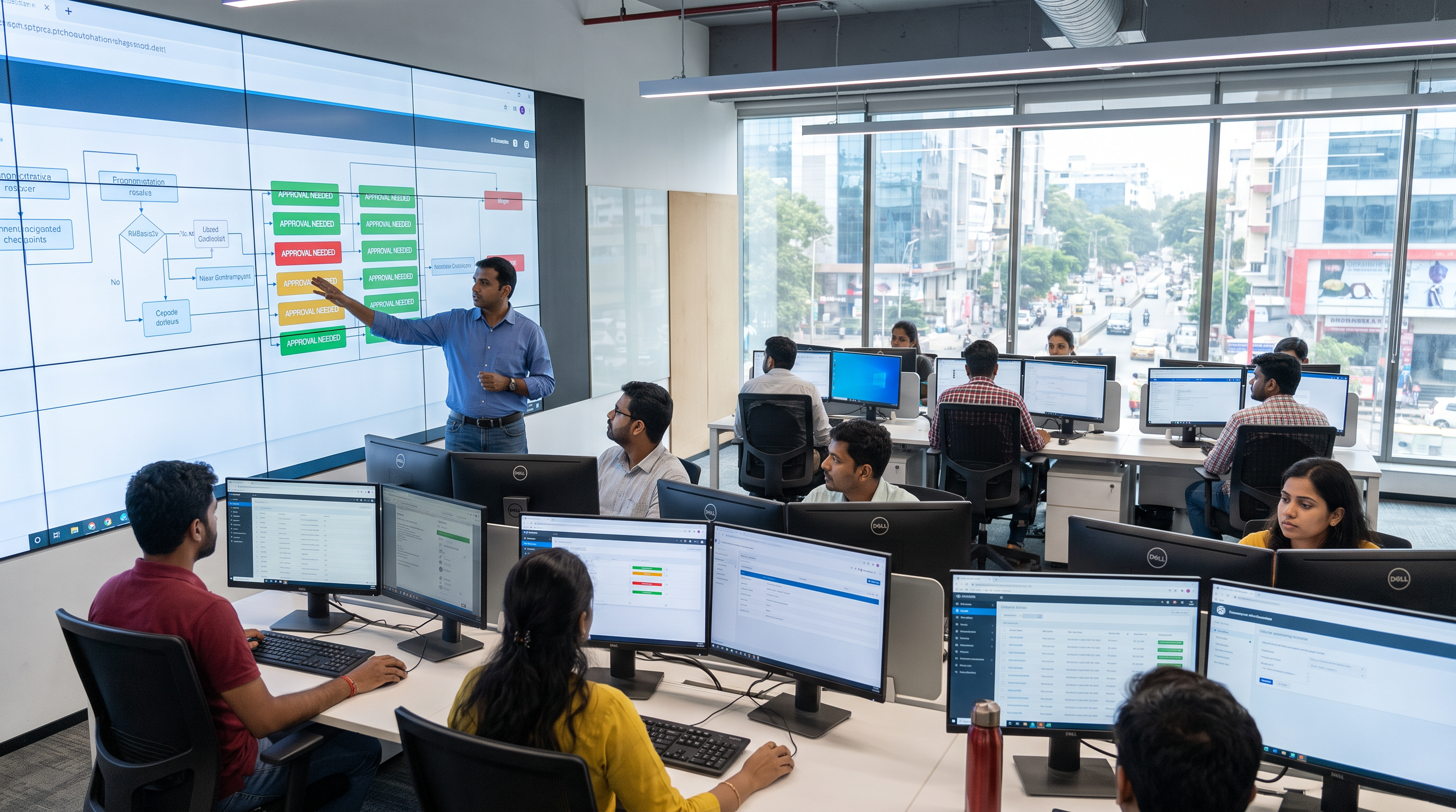 Human approval checkpoints supervising autonomous enterprise workflows